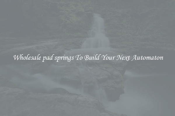 Wholesale pad springs To Build Your Next Automaton