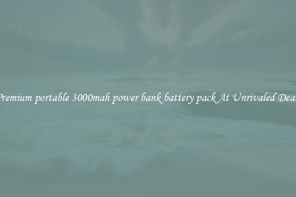 Premium portable 3000mah power bank battery pack At Unrivaled Deals