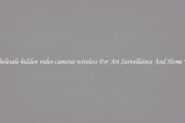 Wholesale hidden video cameras wireless For Art Survellaince And Home Use